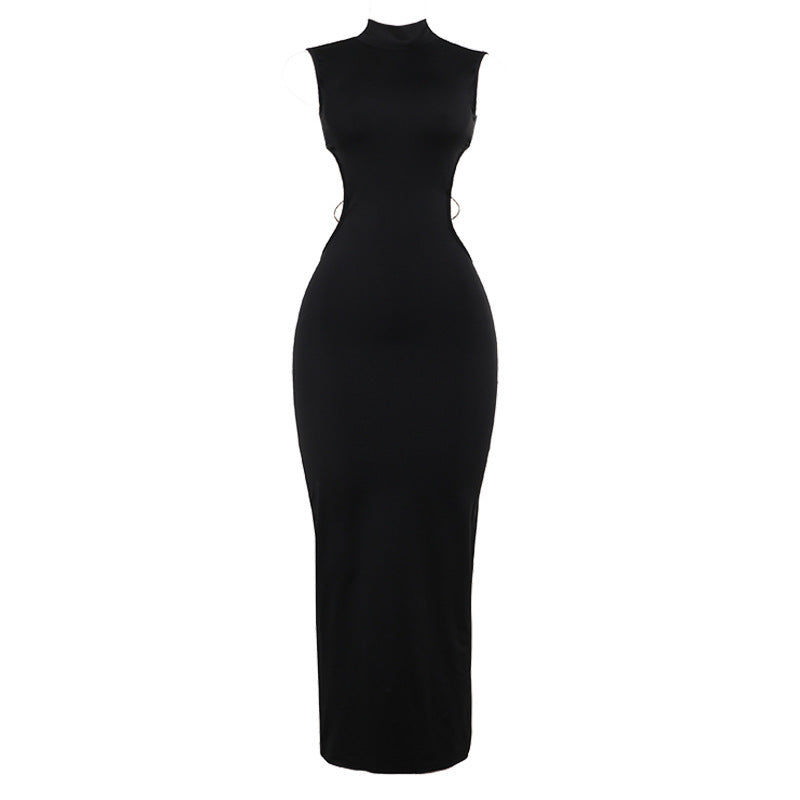 Rückenfreies, figurbetontes Kleid mit Schmetterlingsdekor für Damen
