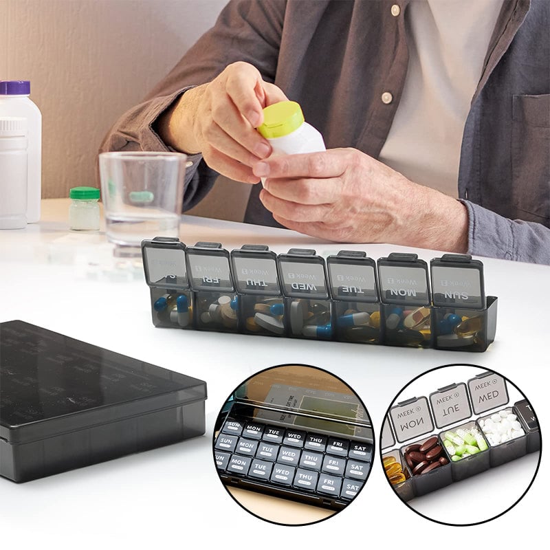 Tabletten-Organizer (28 Fächer)