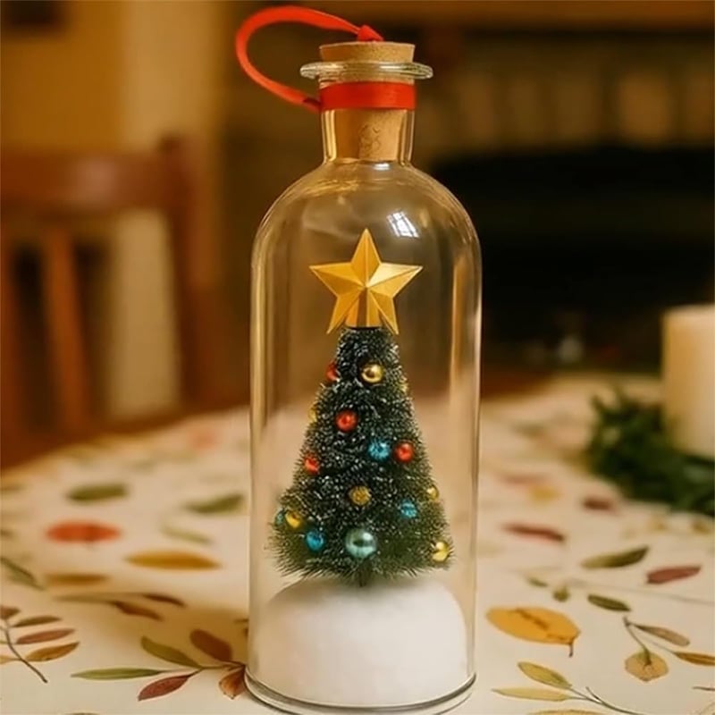 Weihnachtsbaum in der Flasche