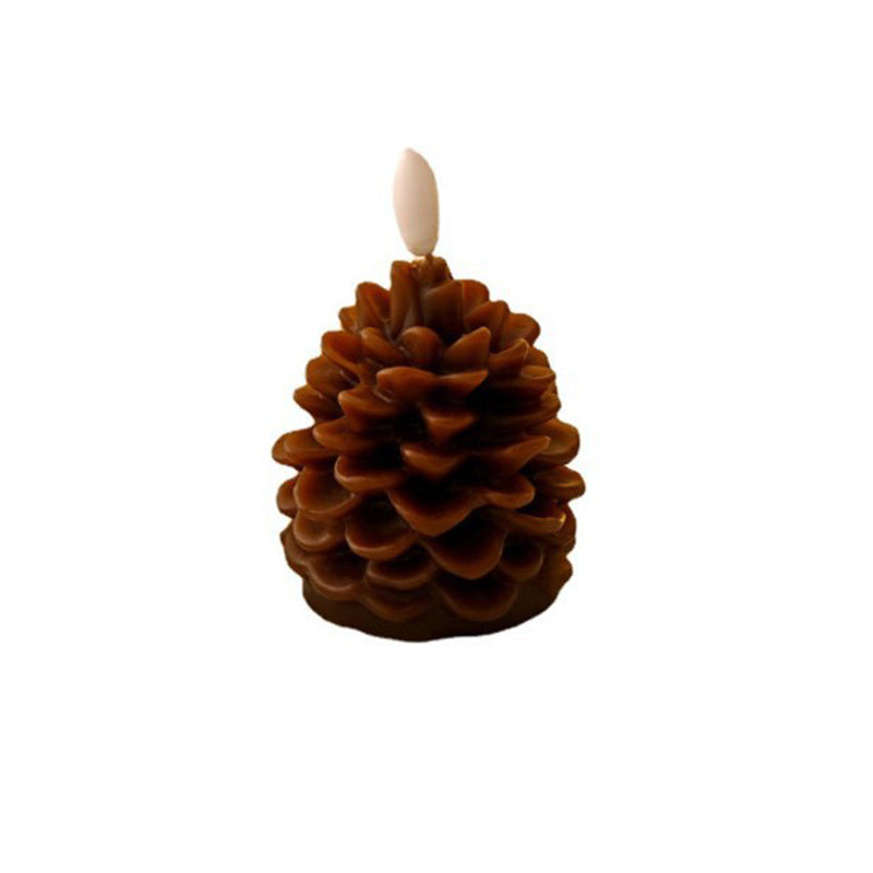 Flammefri Pinecone stearinlys
