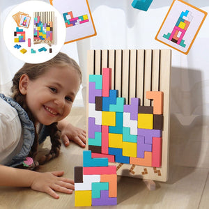 Stapelpuzzle-Spielzeug aus Holz