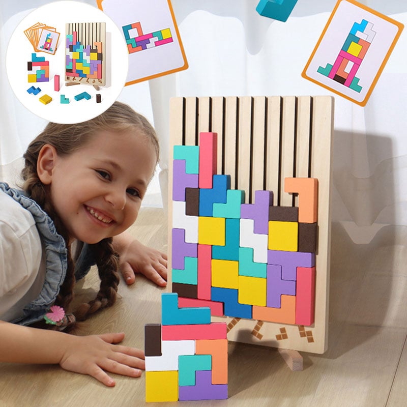 Stapelpuzzle-Spielzeug aus Holz