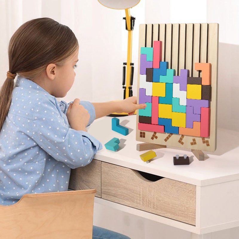 Stapelpuzzle-Spielzeug aus Holz