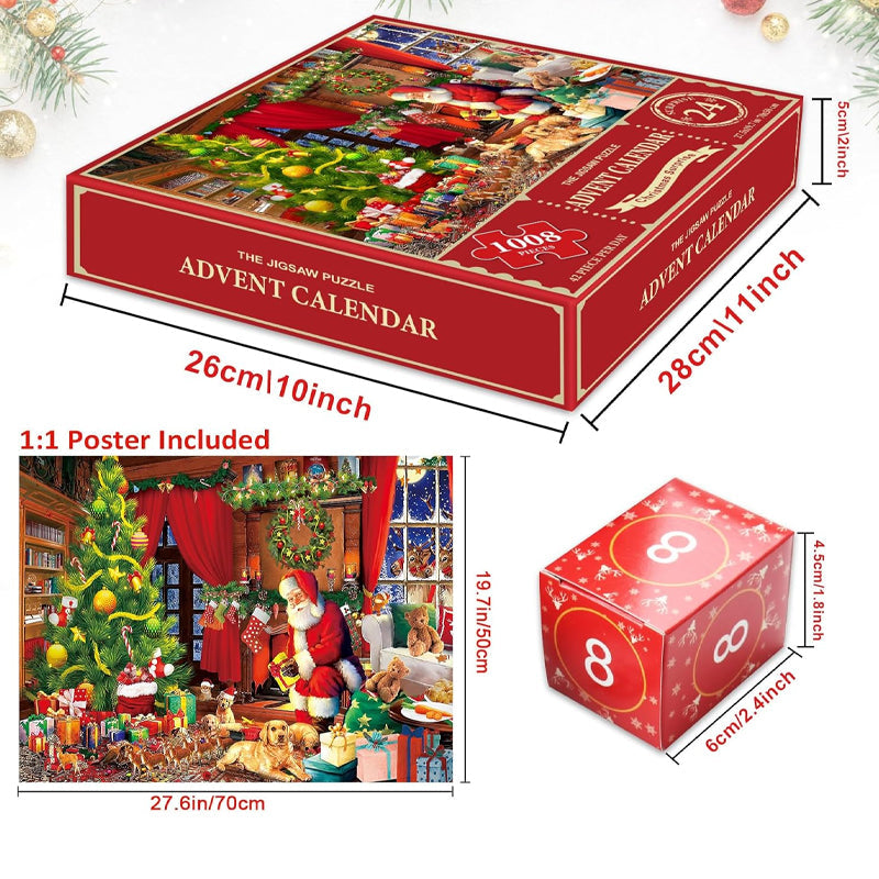 Adventskalender-Weihnachtspuzzles