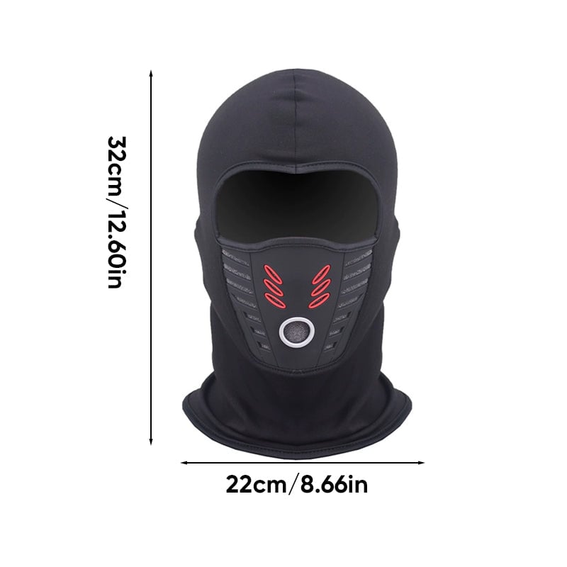 Winterfester, winddichter und wärmender Fleece-Gesichtsmaske für Radfahren und Outdoor-Sportarten