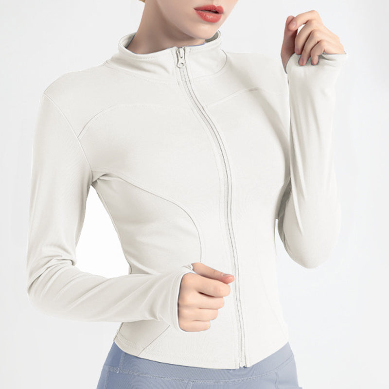 Schnell trocknende Yoga-Langarmjacke für Damen