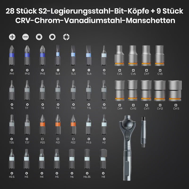 40-in-1-Multibit-Magnetantriebssatz