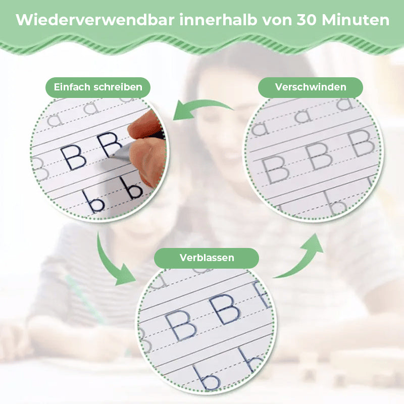 Magisches Übungsbuch mit Rillen