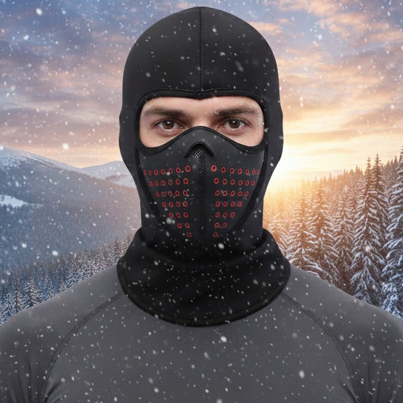 Winterfester, winddichter und wärmender Fleece-Gesichtsmaske für Radfahren und Outdoor-Sportarten