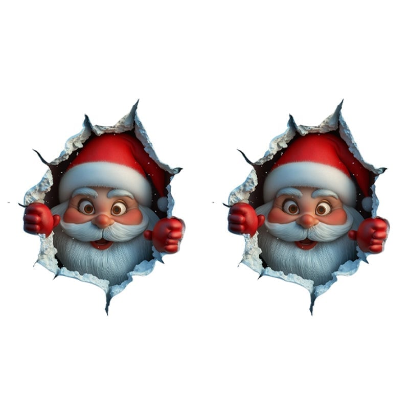 Weihnachtsmann-Wandtattoo-Set