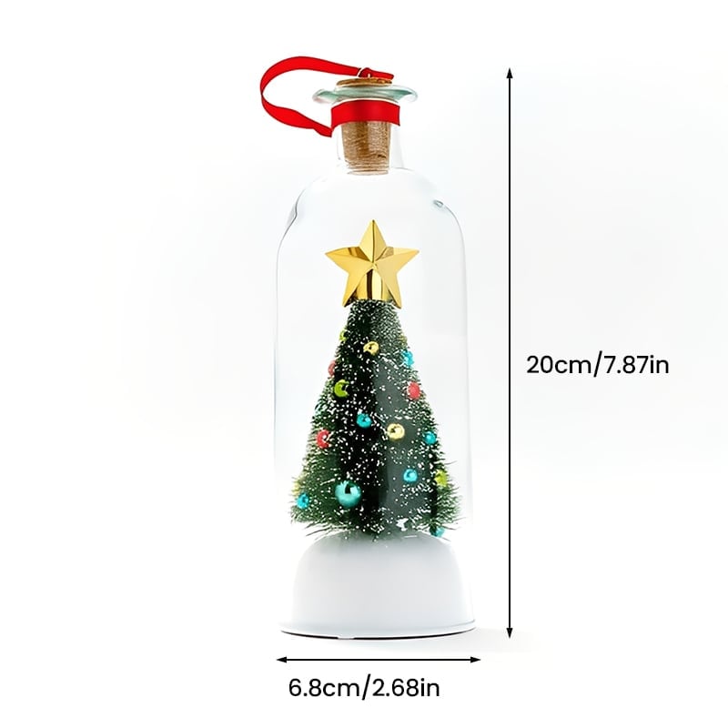 Weihnachtsbaum in der Flasche