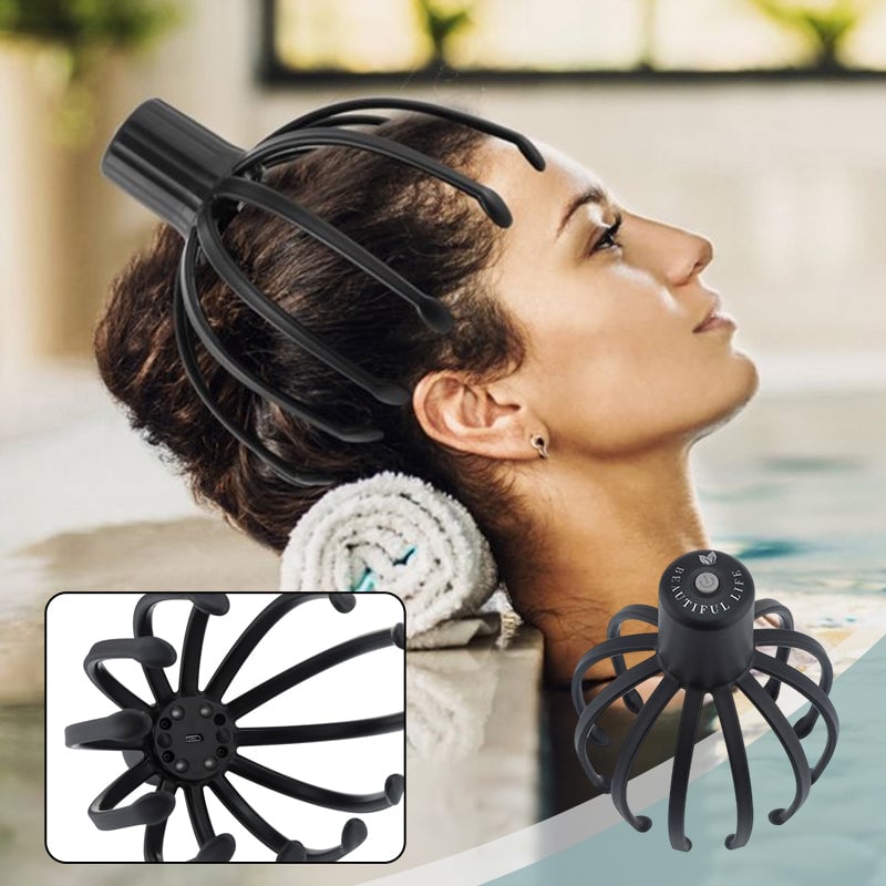 Blæksprutte hovedmassager