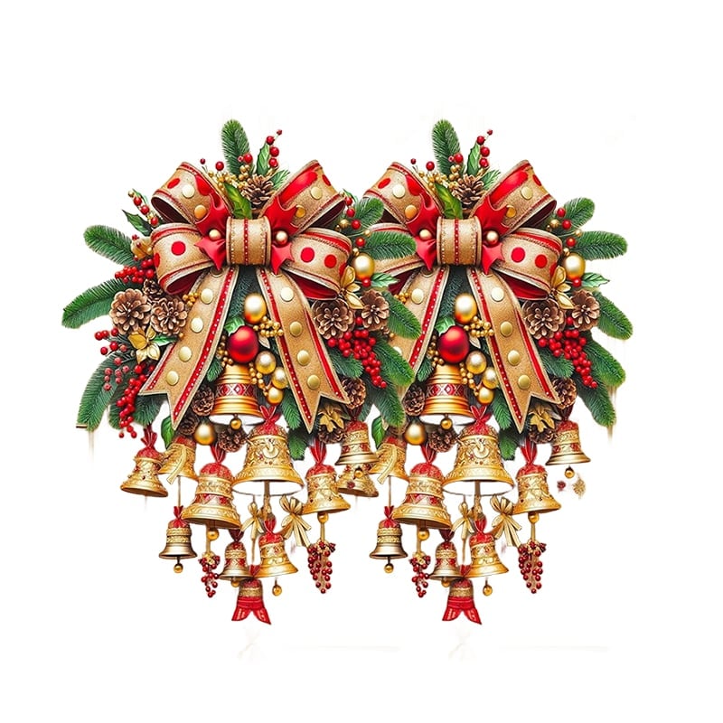 Weihnachtsglocken-Türvorhang