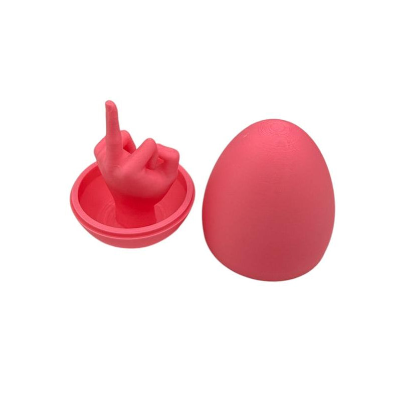 Lustiges 3D-gedrucktes Mittelfinger-Ei