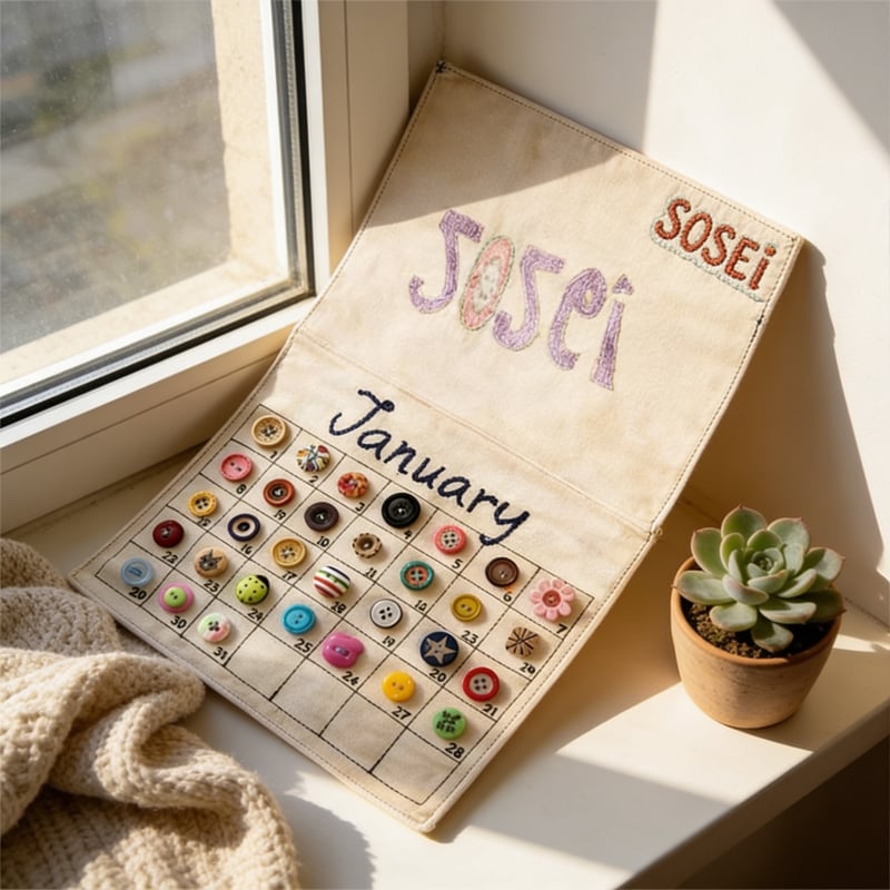 2026 DIY-Knopfkalender-Set