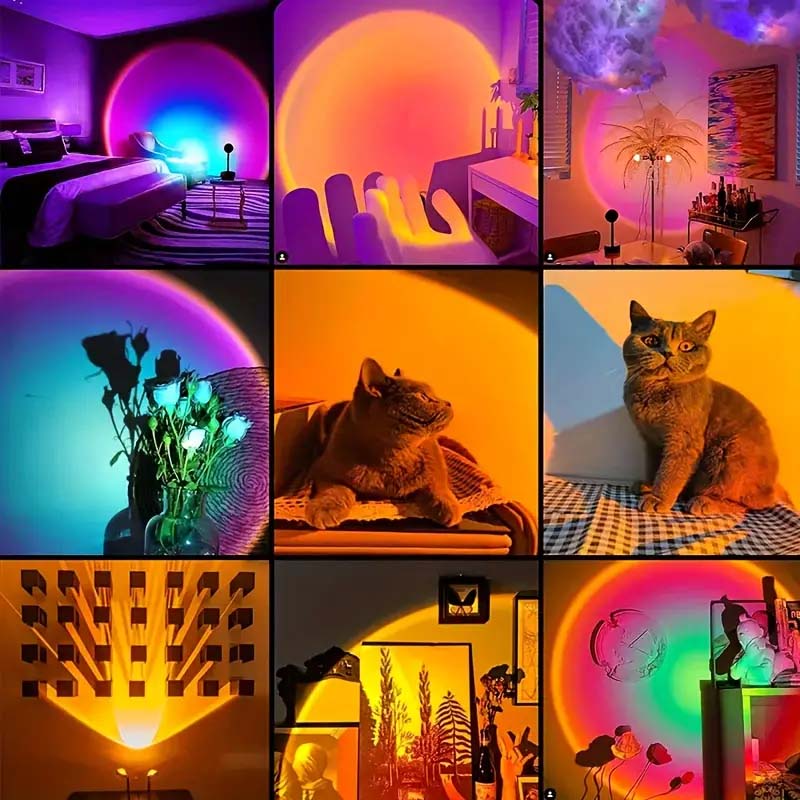 RGB solnedgangsprojektionslampe