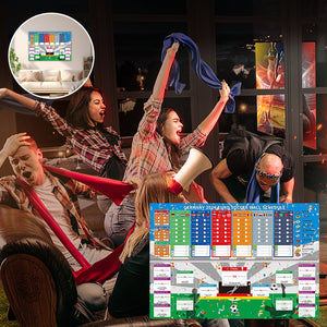 Wandsticker mit dem Spielplan des deutschen Europapokals 2024