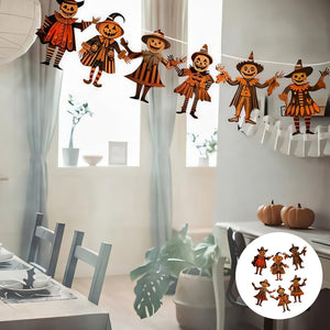Halloween Vintage Wimpel aus Holz