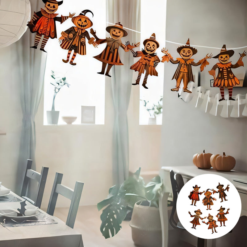 Halloween Vintage Wimpel aus Holz