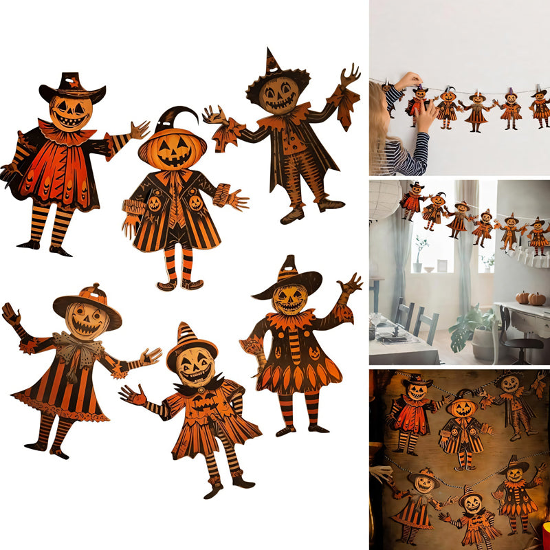 Halloween Vintage Wimpel aus Holz