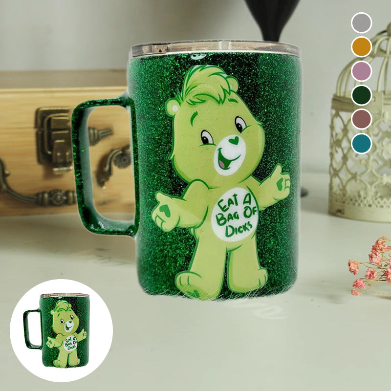 Bären-Glitzerbecher aus Edelstahl