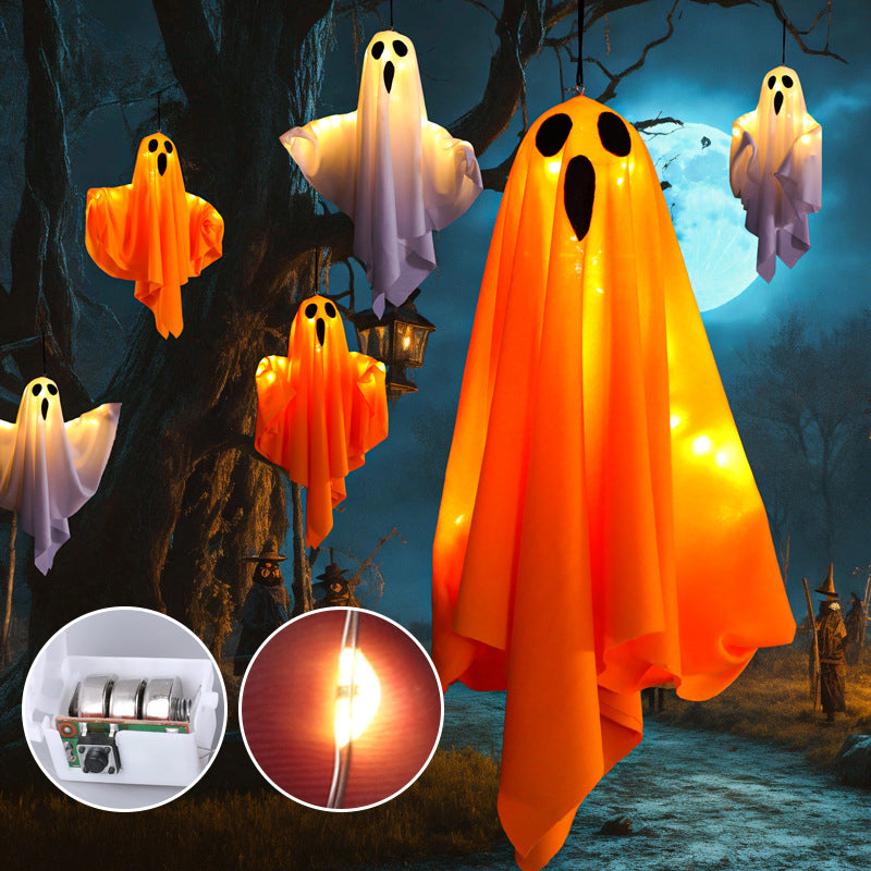 Leuchtender Halloween-Geister-Kronleuchter
