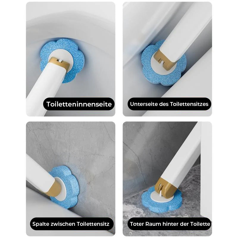 Wandmontiertes Toilettenbürstenset