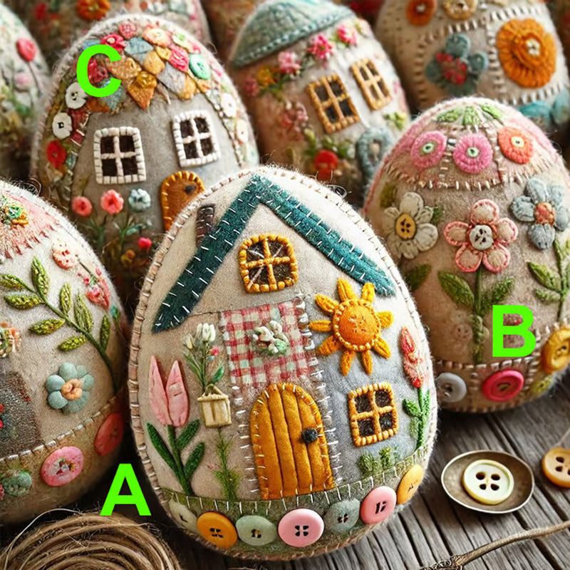 Patchwork Filt Æg Hus DIY Kit