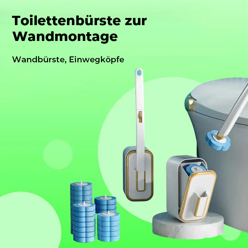 Wandmontiertes Toilettenbürstenset