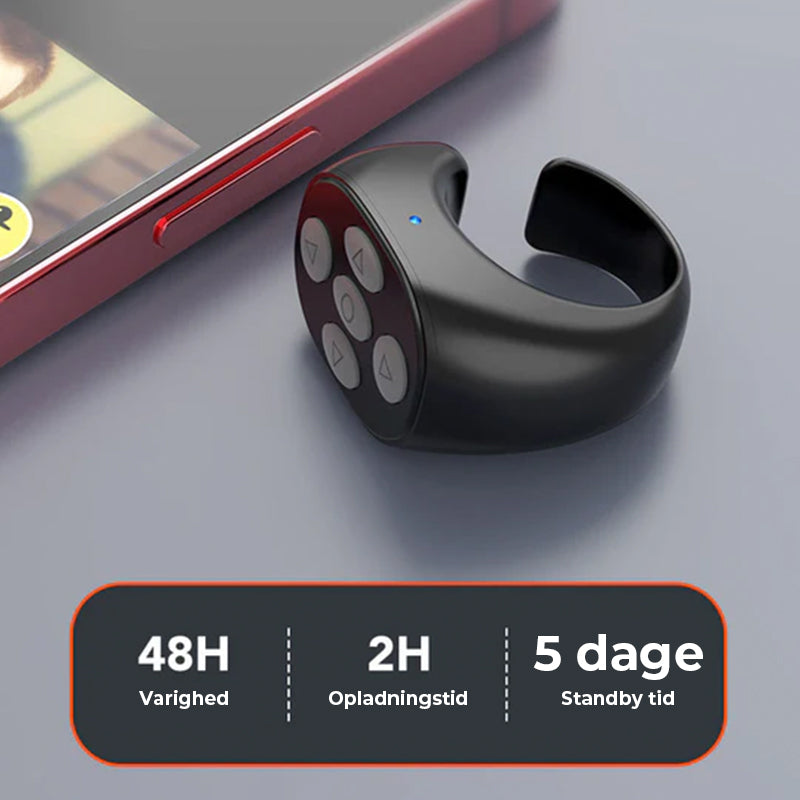 Trådløs Bluetooth-fjernbetjening med fingerspidserne