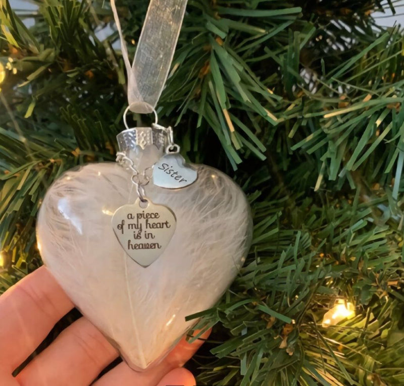 ❤️A Piece of My Heart Is In Heaven❤️ Gedenkornament