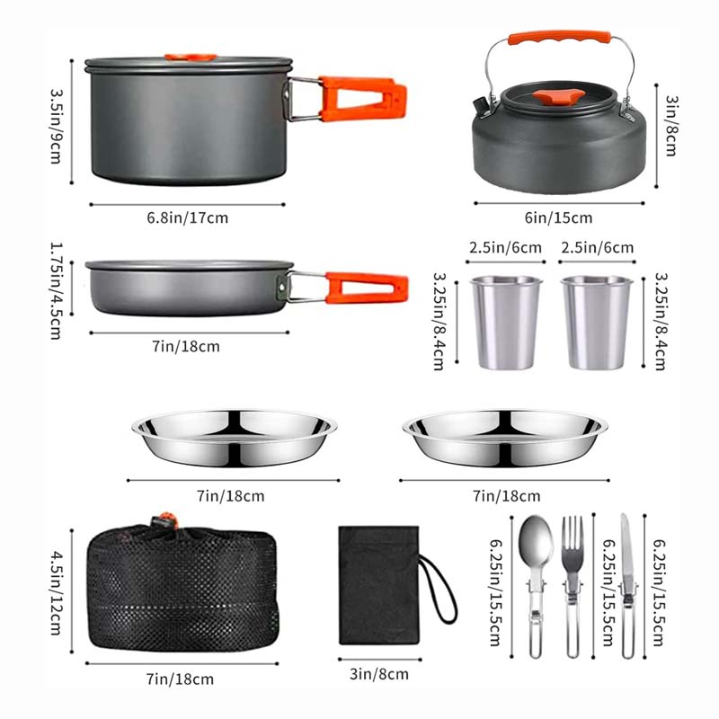 Camping Kochgeschirr Set