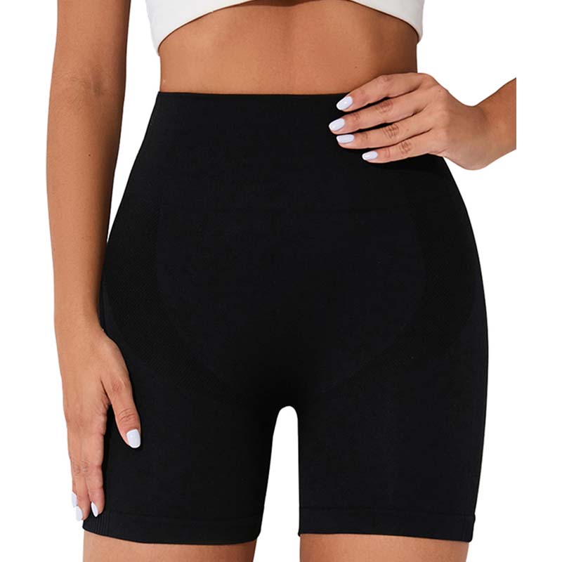 Bauchkontrollierende Gym-Shorts für Damen mit hoher Taille