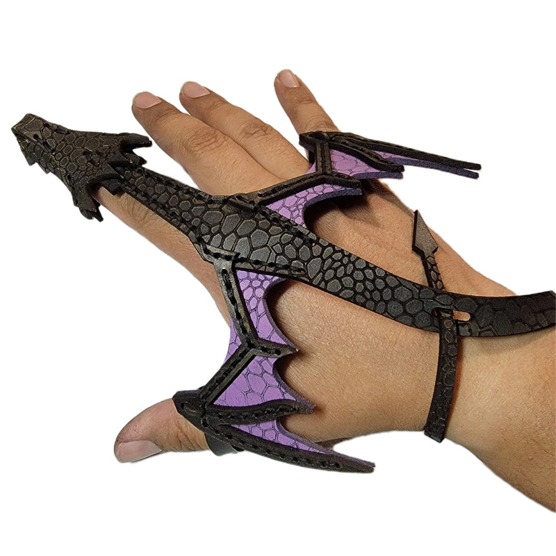 Hand-Drachen-Manschette aus Leder