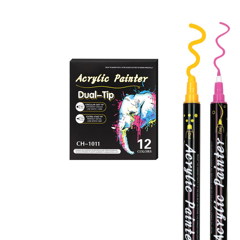 Akrylmalingsmarkør (12PCS/24PCS/36PCS)
