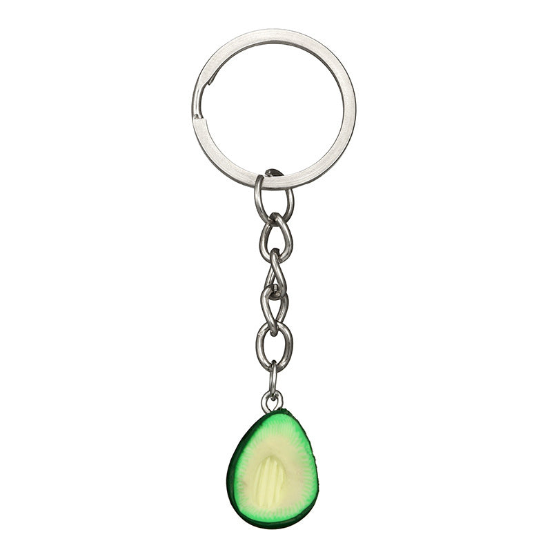 Kreativer Avocado-Schlüsselanhänger