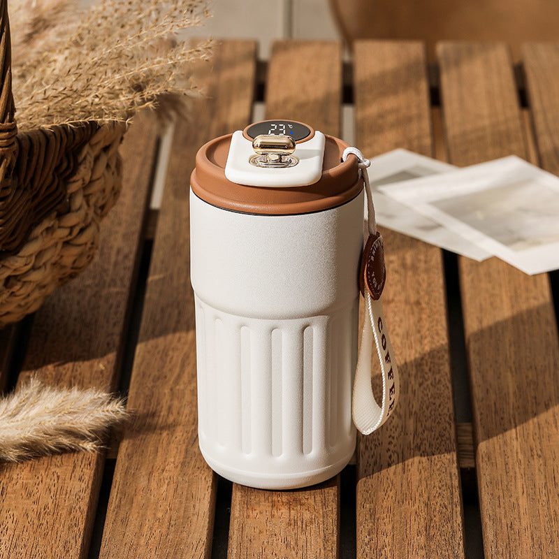 Kaffee-Thermoskanne mit Temperaturanzeige