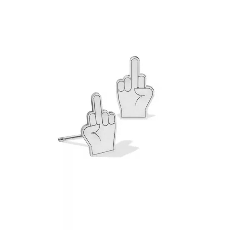 Mittelfinger-Ohrstecker