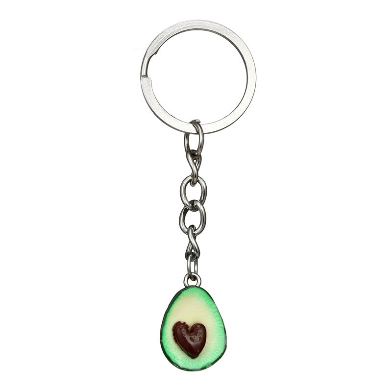 Kreativer Avocado-Schlüsselanhänger