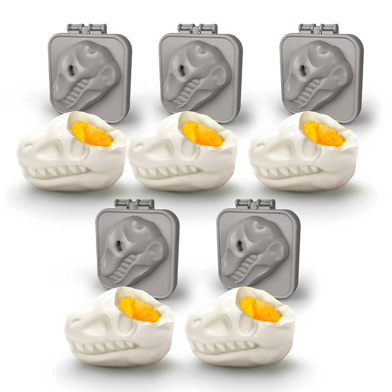 Form für hartgekochte Eier mit Dinosaurierschädel