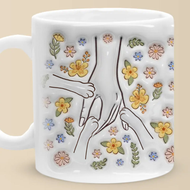 Niedlicher Becher mit Katzenpfotenmotiv