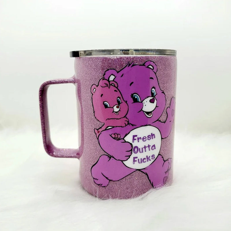 Bären-Glitzerbecher aus Edelstahl