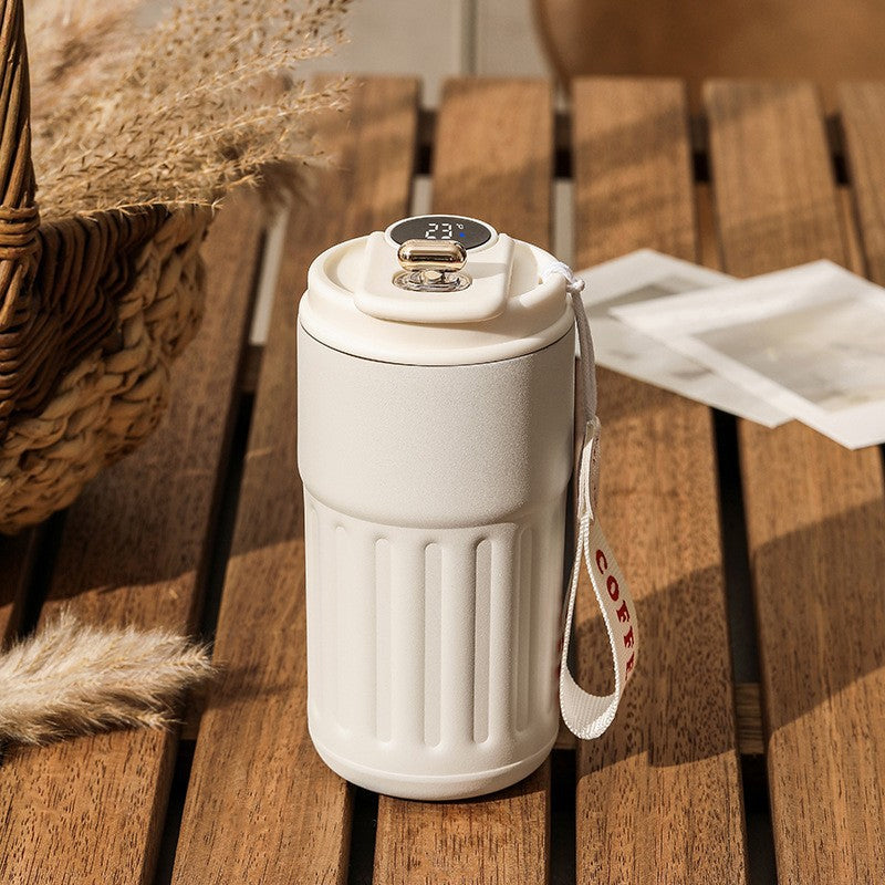 Kaffee-Thermoskanne mit Temperaturanzeige