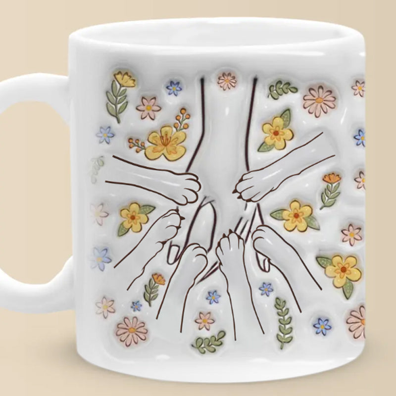 Niedlicher Becher mit Katzenpfotenmotiv