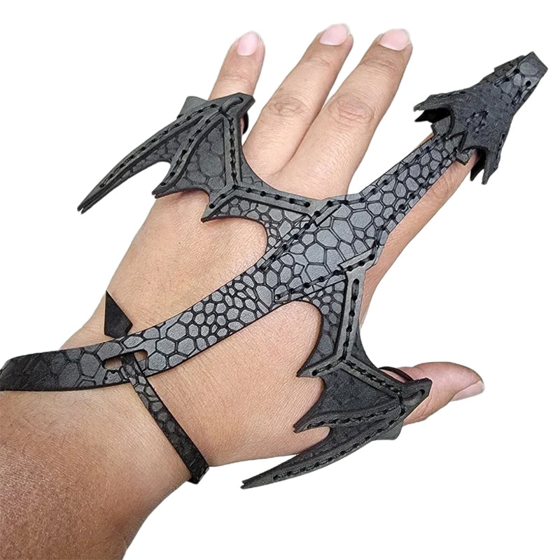 Hand-Drachen-Manschette aus Leder