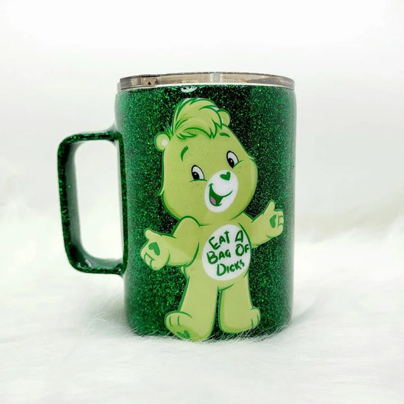 Bären-Glitzerbecher aus Edelstahl