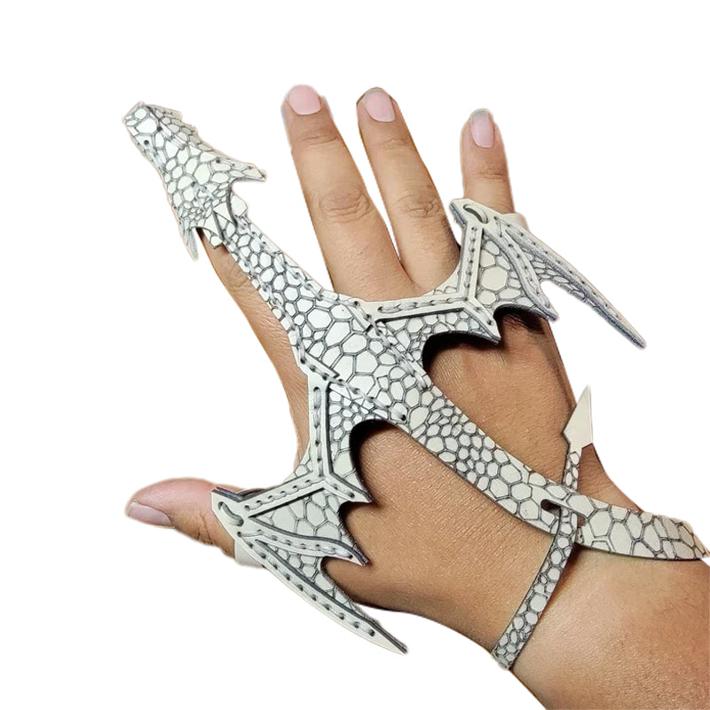 Hand-Drachen-Manschette aus Leder
