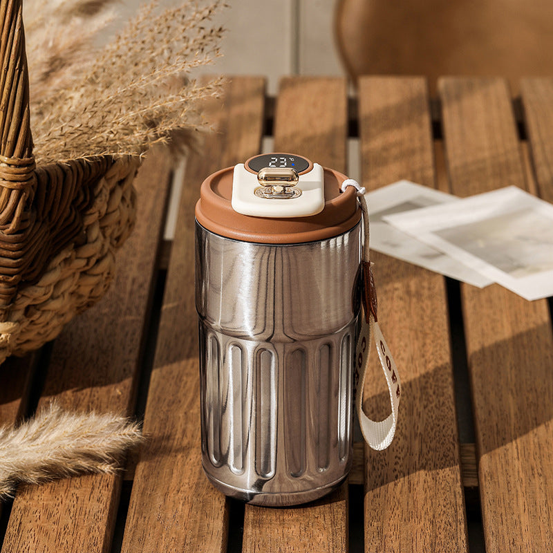 Kaffee-Thermoskanne mit Temperaturanzeige