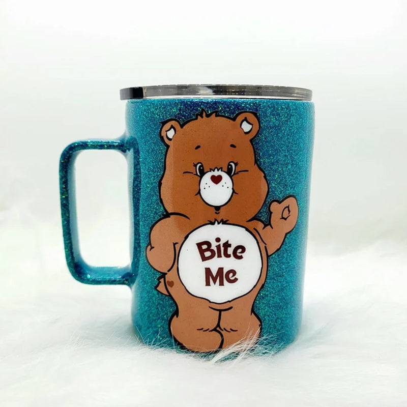 Bären-Glitzerbecher aus Edelstahl