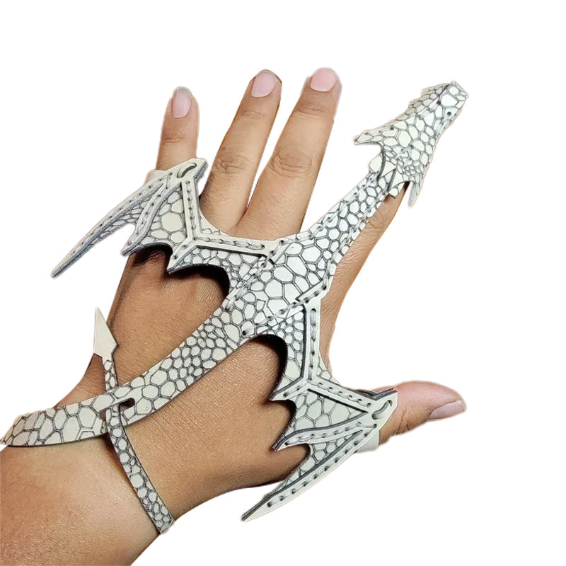 Hand-Drachen-Manschette aus Leder